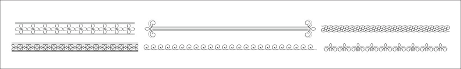 Floral dividers decoration elements mega collection pack. set of floral dividers frames collection, dividers decoration elements set of floral dividers frames, vector illustration.
