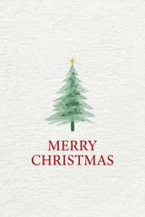 christmas card with christmas tree