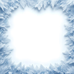 christmas frame with snowflakes