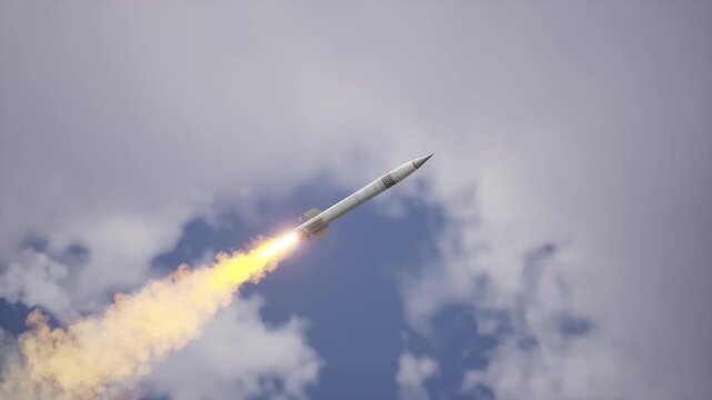 Missile MIM-104 In The Sky