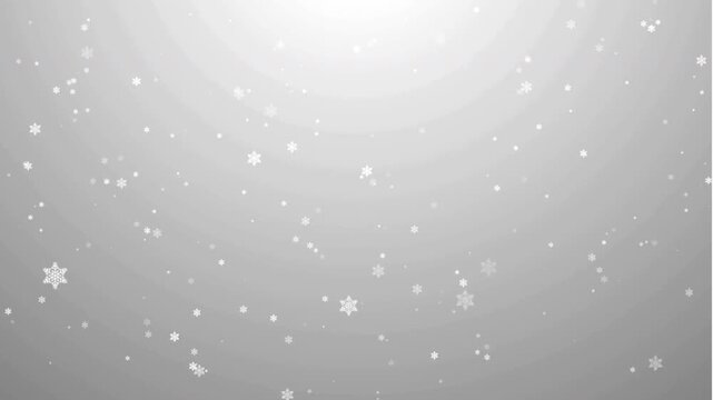 loop able abstract winter snow background with falling snowflakes 4k video Winter snow background animation Abstract background lighting, falling snow with blur and depth of field effect