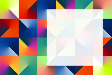 Gradient Isometric Abstract Pattern Background
