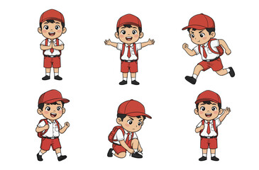 vector illustration of school children perfect for design