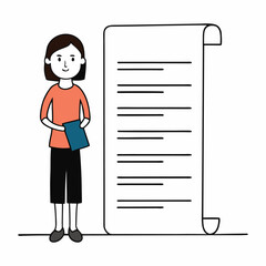 Karen faces a daunting long list, juggling tasks with determination, her patience tested, yet she tackles each item with focus and a touch of humor.
