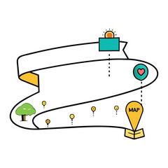 A milestone road stretches ahead, marked with clear pointers showing distances and directions, guiding travelers toward their goals on a journey of progress.
