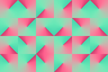 Gradient Isometric Abstract Pattern Background