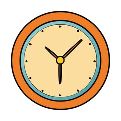 A simple wall clock with clean numbers and bold hands, marking time with calm precision. Its round frame and steady ticking add a touch of order and clarity to any space