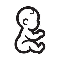 Mother and baby logo vector symbol