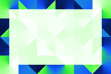 Gradient Isometric Abstract Pattern Background