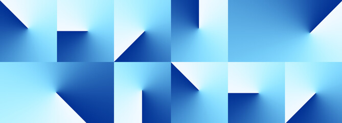 Gradient Isometric Abstract Pattern Background