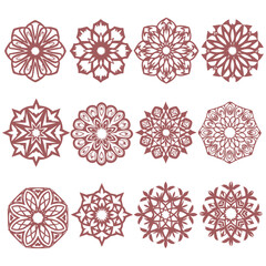 Arabic Oriental Vector Elements. Arabian Ornament. Digital Clip art.