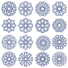 Arabic Oriental Vector Elements. Arabian Ornament. Digital Clip art.