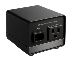 A high-capacity step-down transformer for home theater systems in suburban homes.