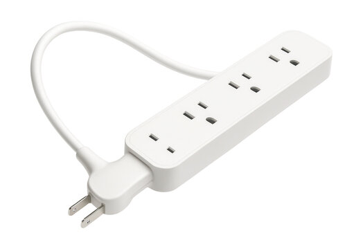 Flat plug extension cord, perfect for powering lamps and chargers behind furniture.