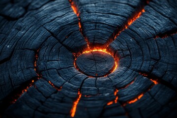 selective focus stylized tree bark texture