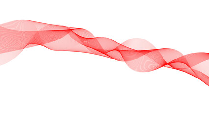 red ribbon on white background
