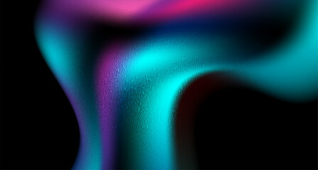 Abstract blue and violet liquid smooth waves futuristic grainy background