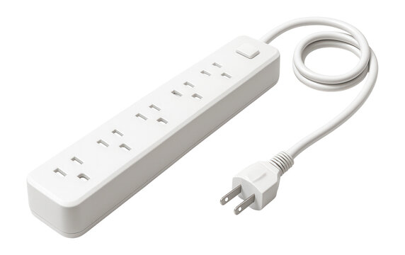 Surge protector for hallway use, powering lamps and chargers safely.