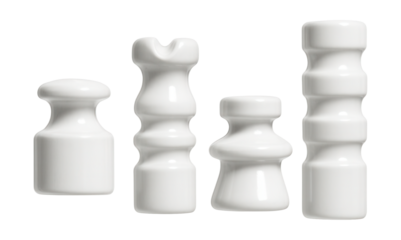 Ceramic insulators for commercial construction, ensuring electrical safety and stability.