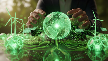 Masa Depan Berkelanjutan Teknologi Energi Hijau Di Tangan Manusia