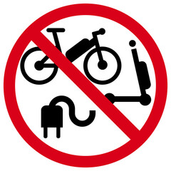 Electric Bikes and Scooters Prohibited. Charging of Electric Vehicles is Strictly Prohibited. No Electric Bikes/Scooters or Charging Permitted.
