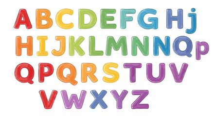 Colorful Alphabet Letters A Fun and Educational Display of the ABCs