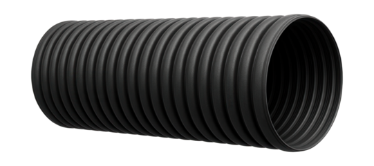 A wide corrugated polyethylene pipe for residential stormwater management during heavy