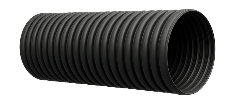 A wide corrugated polyethylene pipe for residential stormwater management during heavy