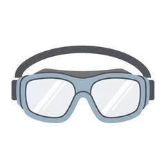 Fototapeta premium Safety Goggles for Eye Protection Personal Protective Equipment Illustration