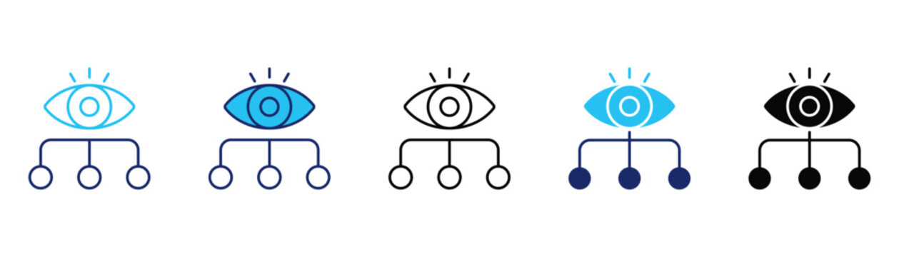 Supervision icon pack in multiple styles