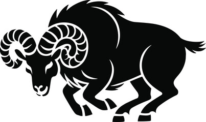 Fototapeta premium bighorn sheep svg