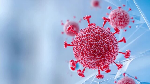 Microscopic Menace: Capturing the microscopic world of the coronavirus, this image portrays the virus's intricate structure, highlighting the essence of its threats and health.