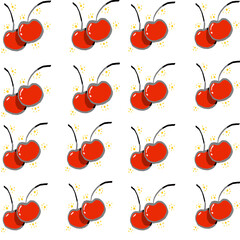 cherry red pattern