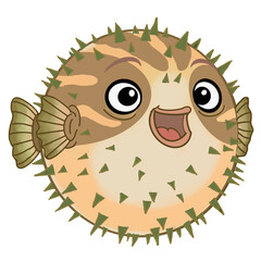Round puffer fish