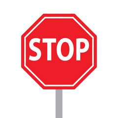 Obraz premium Stop Sign Stock Victor Illustration