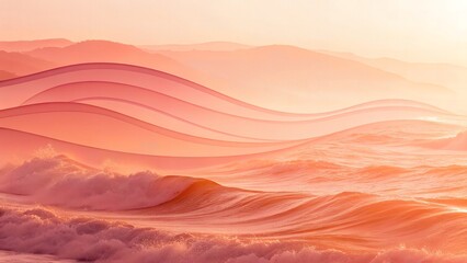 Pink and Orange Dreamy Gradient Background