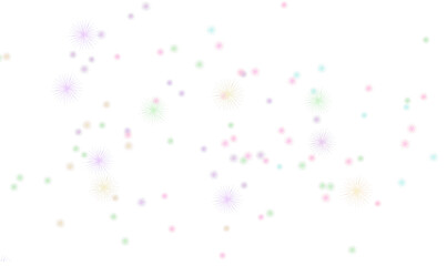 confetti on white background