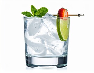 water cocktail isolated on white and transparent background