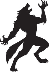  Werewolf silhouette vector art