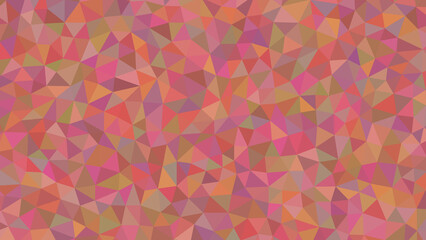 An earthy mosaic of triangles in warm red and brown tones, creating a rustic and textured geometric pattern for backgrounds