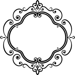 frame with floral ornament