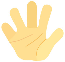 シンプルな手のひらのイラスト ベクター素材