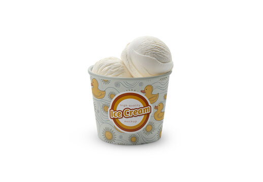 Ice Cream Cup Mockup 13