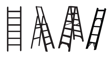 Set of ladder vector illustration