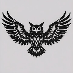 Fototapeta premium Tribal Owl Wings Vector Design”