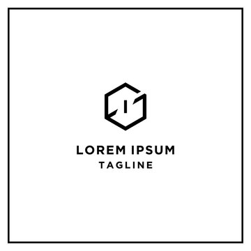 gi or ig hexagon logo