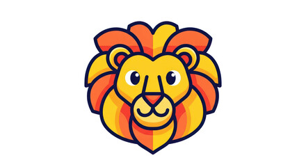 Cartoon Lion Head