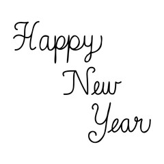 Happy New Yearの手書き文字