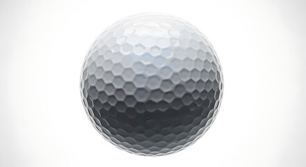 High-precision golf ball featuring intricate dimpled texture, perfectly isolated against a clean white background, ready for a powerful swing and an exhilarating game