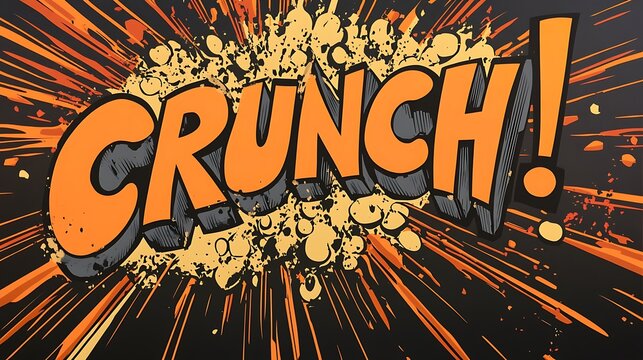 Crunch Explosive Comic Book Sound Effect
